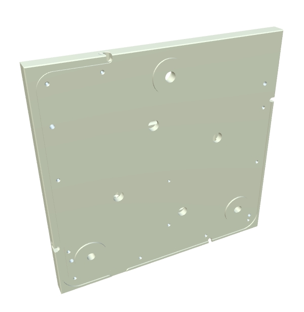 CNC-Machined Square Plate for Aerospace & Industrial Use | LS