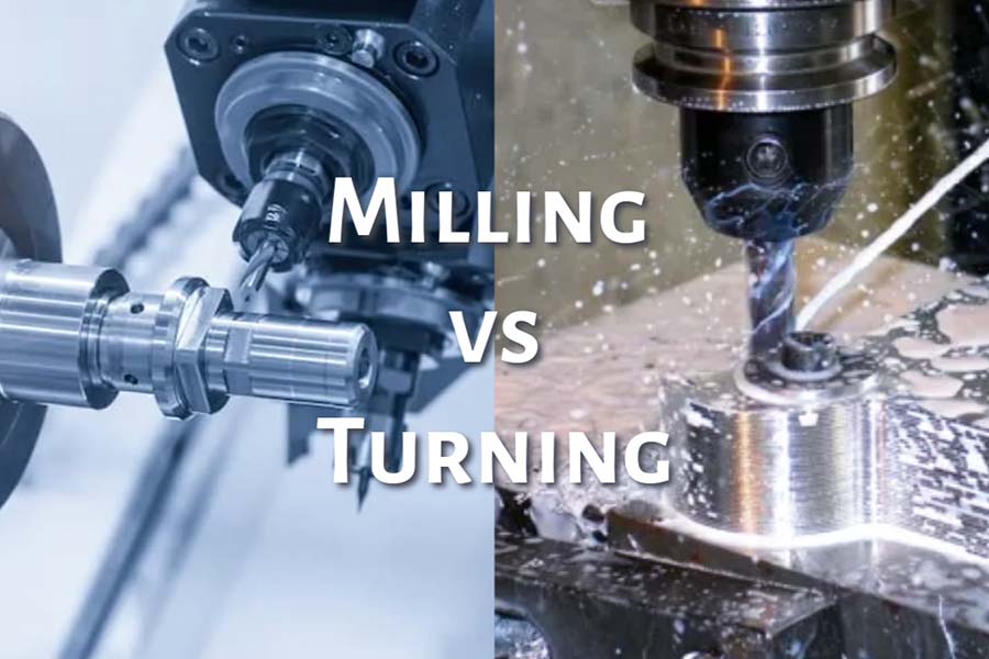 Distinguish between CNC milling and turning
