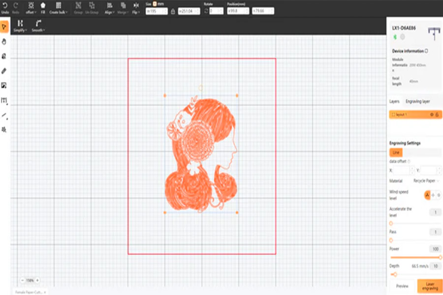 Laser Cutting paper