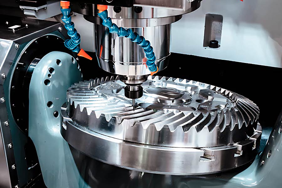 CNC five-axis gear machining