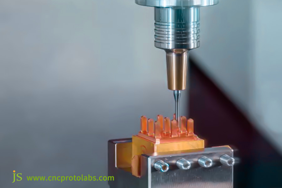 Hole center drill process on bronze material